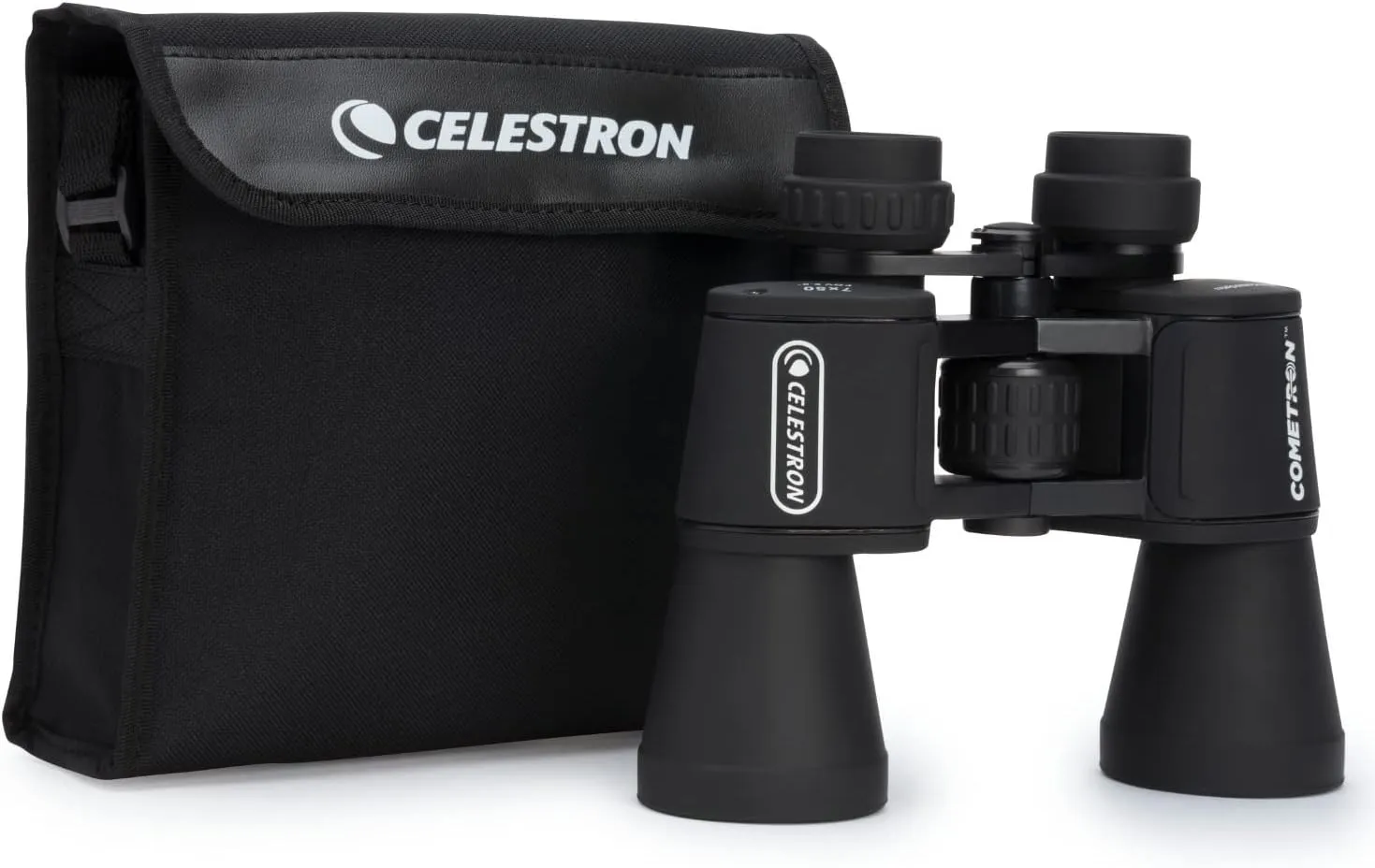 Celestron - Cometron 7x50 Bincoulars - Beginner Astronomy Binoculars - Large 50mm Objective Lenses - Wide Field of View 7X Magnification