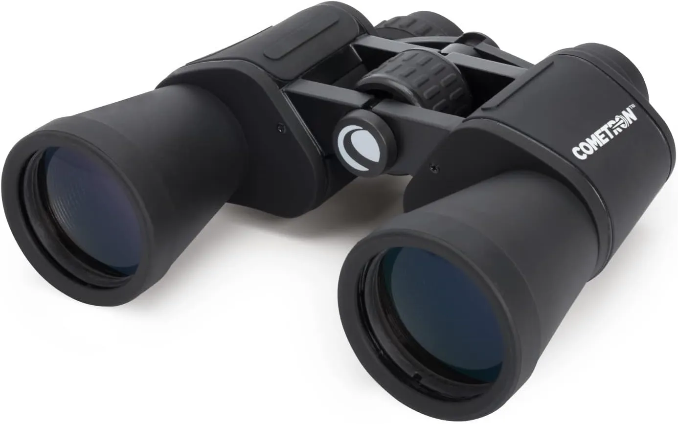 Celestron - Cometron 7x50 Bincoulars - Beginner Astronomy Binoculars - Large 50mm Objective Lenses - Wide Field of View 7X Magnification