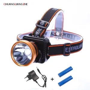 CHENGLIANGZHE T6 Fishing Led Headlight Long-range Charging Headlamp 18650 Battery Waterproof Outdoor Camping Lamp for Hunting
