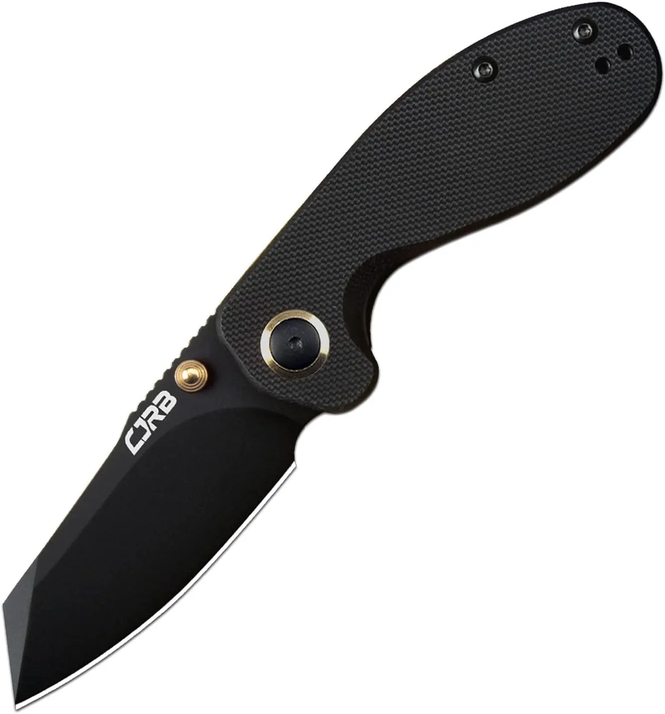CJRB Folding Pocket Knife Maileah Tactical Knife with AR-RPM9 Powder Steel Balde and G10 Small Tactical Pocket Knife EDC for outdoor survival hunting camping J1918 (Black Blade/Black Handle)