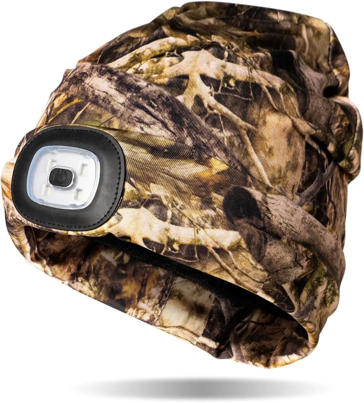 Classic Rechargeable LED Warm Knit Beanie Head Light Hat Headlamp for Outdoor Activities