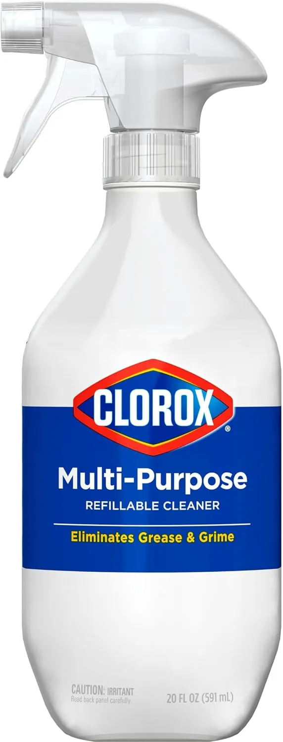 Clorox Multi-Purpose Spray Starter Kit 3x1.125fo, Household Essentials, Concentrated Refill   20fo Spray Bottle
