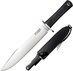 Cold Steel Trail Master 9.5" VG1 San Mai III Clip-Point Blade 5.125" Kray-Ex Handle Tactical Fixed Blade Knife w/Secure-Ex Sheath