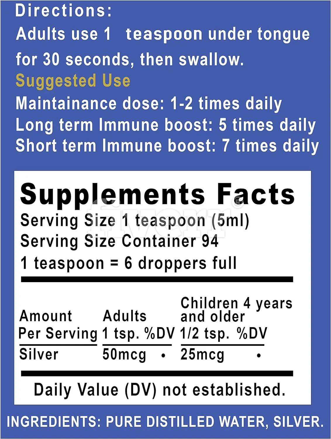 Colloidal Silver Liquid - 16 oz Glass Bottle by Silver Holisitcs