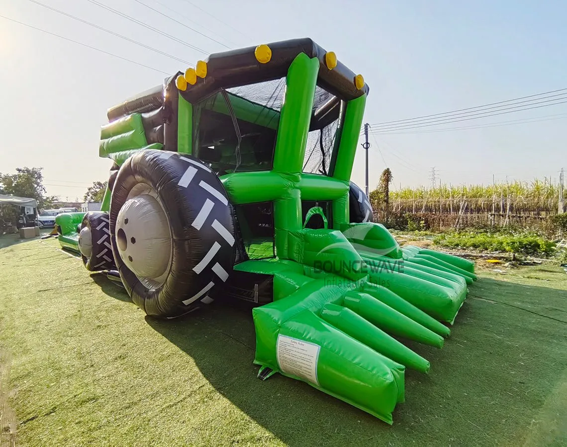 Combine Tractor Bounce House with Slide (Wet/Dry)