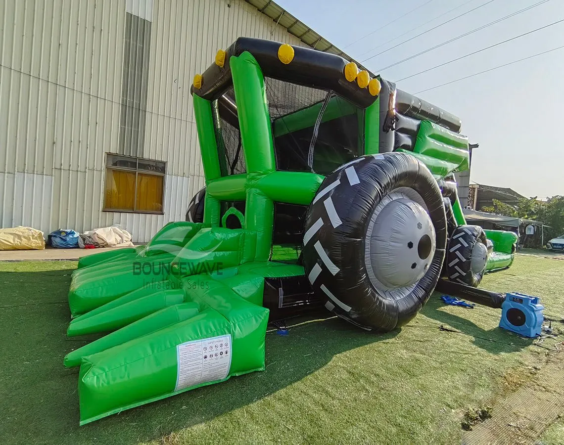 Combine Tractor Bounce House with Slide (Wet/Dry)