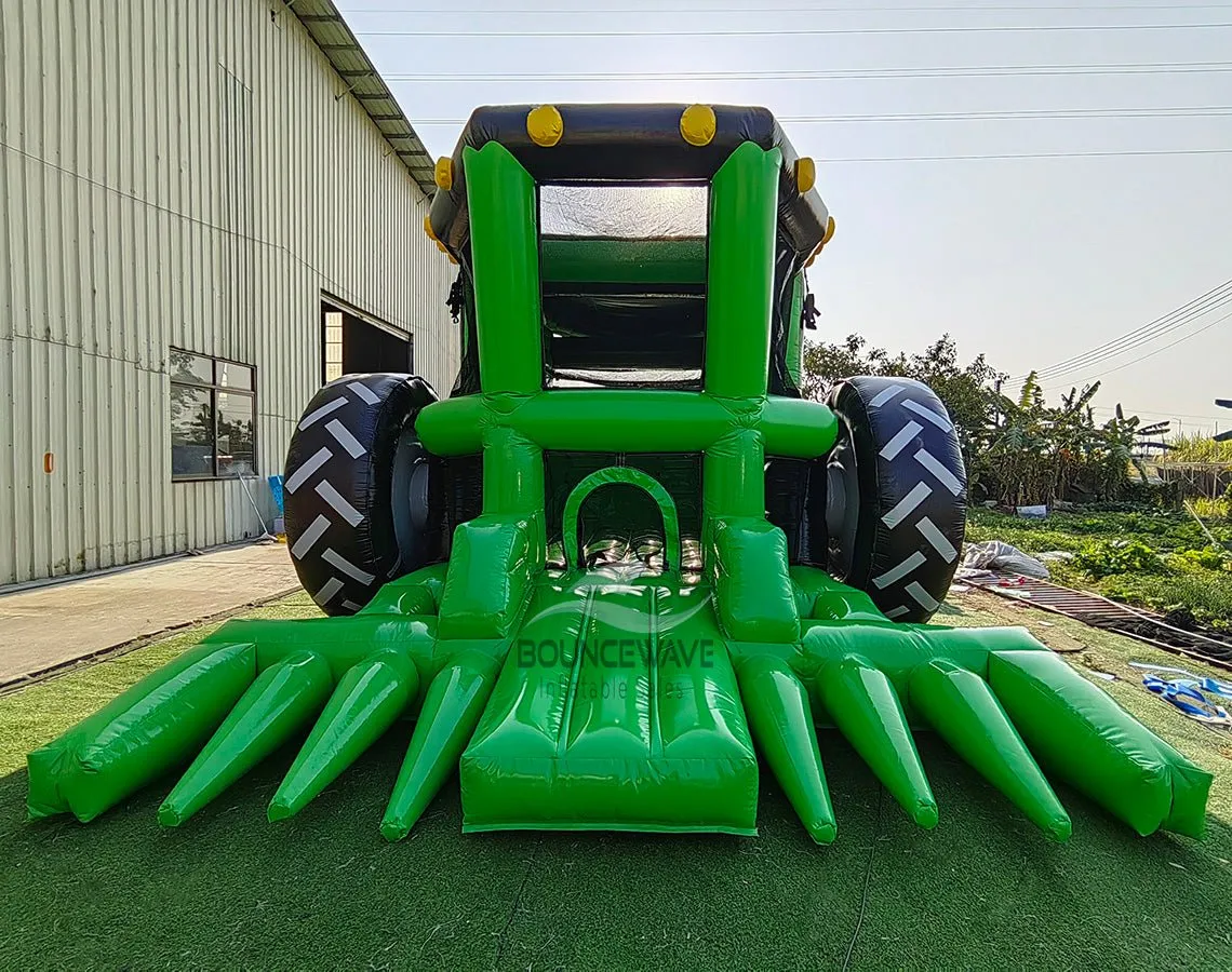 Combine Tractor Bounce House with Slide (Wet/Dry)