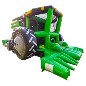 Combine Tractor Bounce House with Slide (Wet/Dry)
