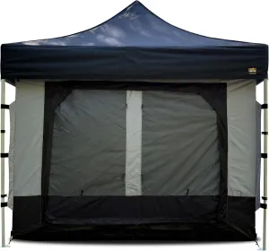 Compact Camper Tent Insert for Compact Shelter – Converts to Enclosed Room with Mesh Windows, Zippered Door, Water-Resistant Floor – Canopy/Frame Sold Separately (10ft x 10ft)