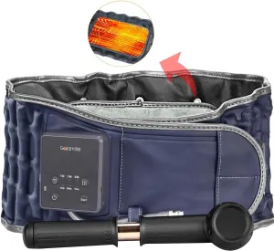 Cordless Heating Decompression Back Belt for Lower Back Pain Relief, Inflatable Lumbar Traction Device with Heating Pad Powered by 4000mAh Rechargeable Battery, One Size Fits 29-49 Waist