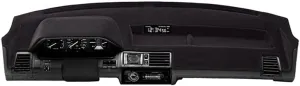 Coverking Dash Cover Mat Pad Custom Designed for Select Ford Ranger Dashboards: Velour Material, Black