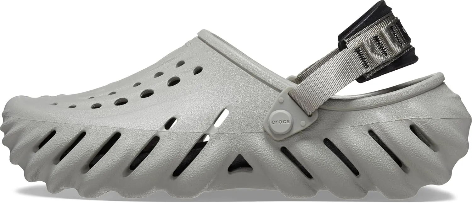 Crocs Unisex-Adult Echo Clog, Elephant, 13 Men/15 Women