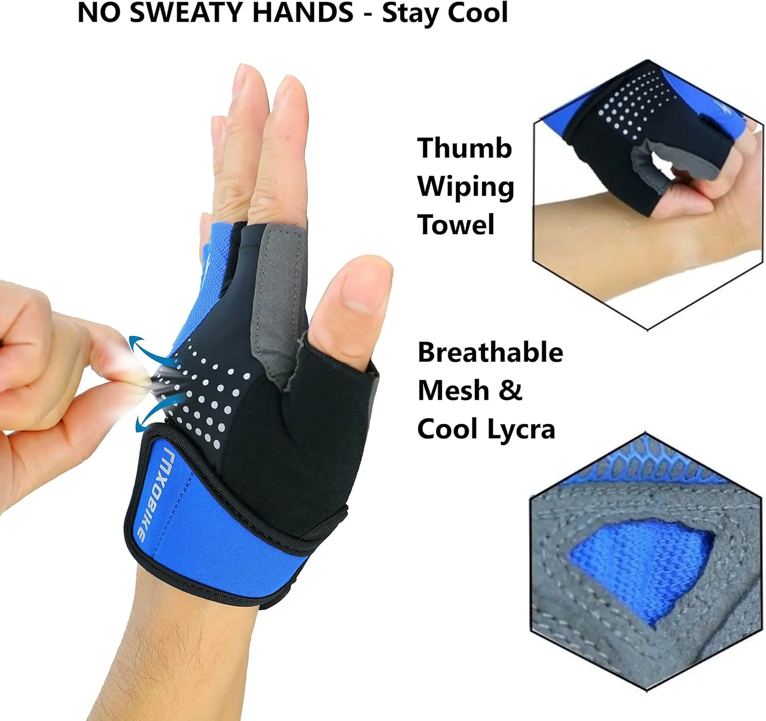 Cycling Gloves Mens Road Bike Gloves for Men-[5MM Gel Pad] Specialized Biking Gloves-[Ultra Breathable] Half Finger Road Bike Bicycle Gloves-[Silicone Antislip] for Cycling