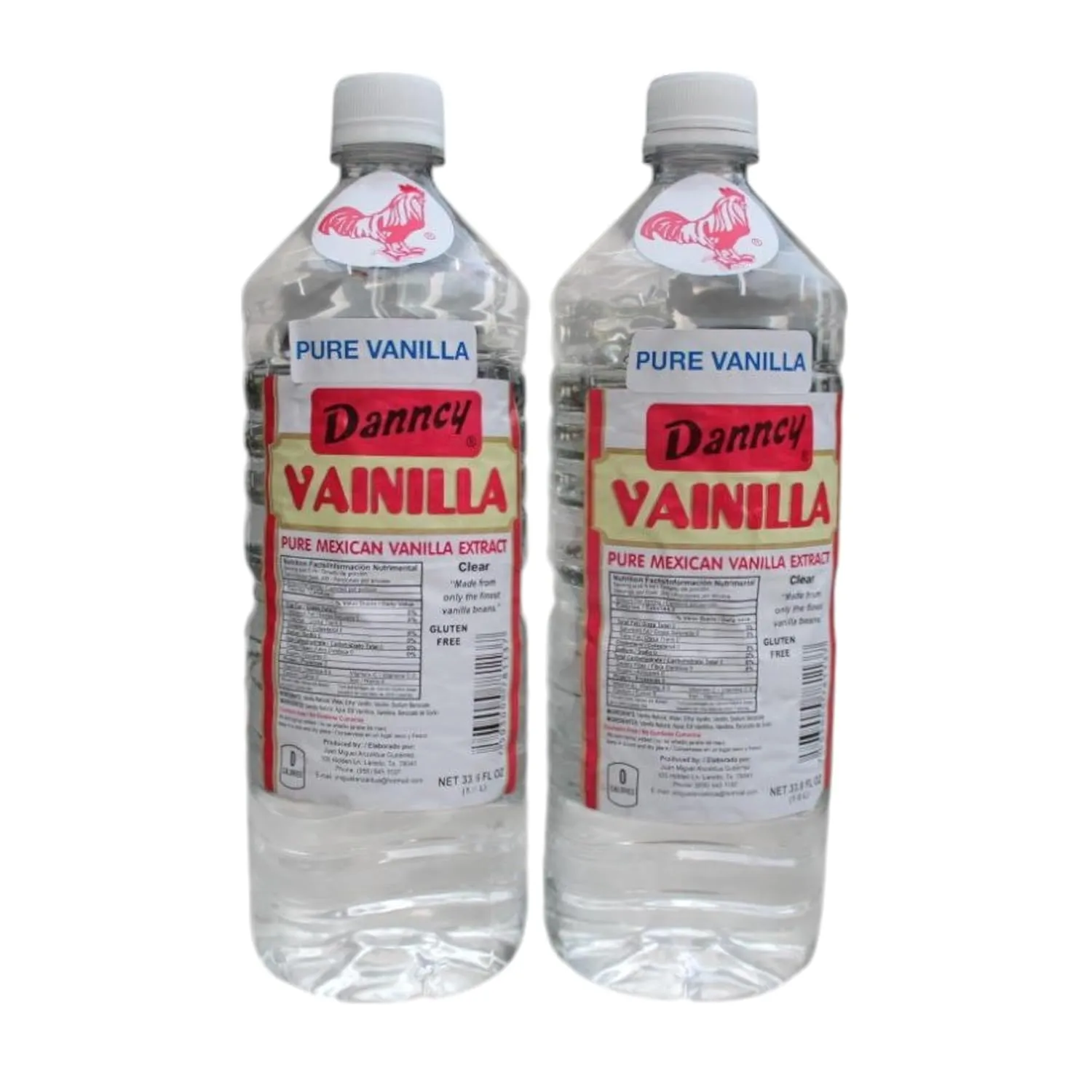 Danncy Vanilla - Clear Pure Vanilla - 33oz - 2 pack