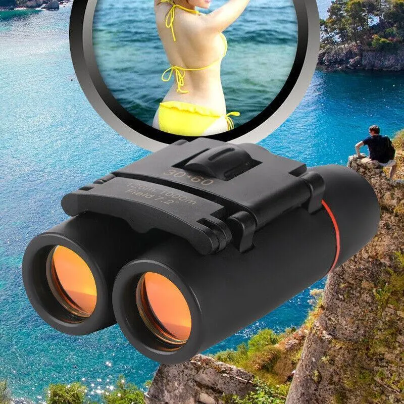 Day Night Vision Binoculars 30 X 60 Outdoor Travel Folding Telescope