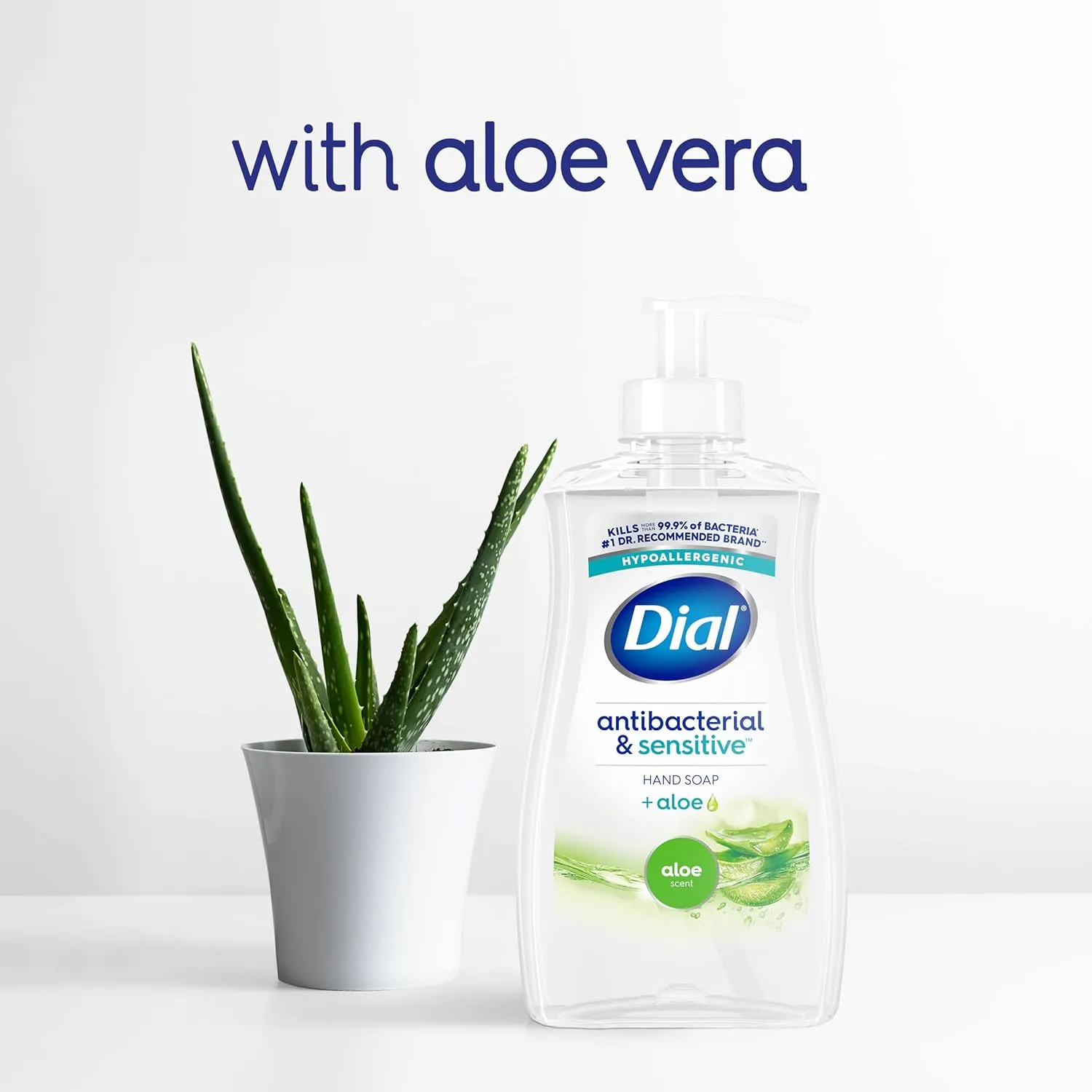 Dial Antibacterial Liquid Hand Soap Refill, Aloe, 52 fl oz (Pack of 3)