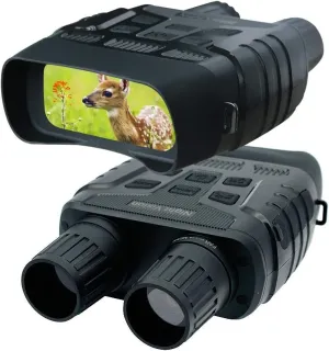 Digital Infrared Night Vision Binoculars Scope for 100% Darkness with 2.31" TFT LCD and 300m View Range Record HD Image & 720p Video for Hunting and Wildlife Monitoring