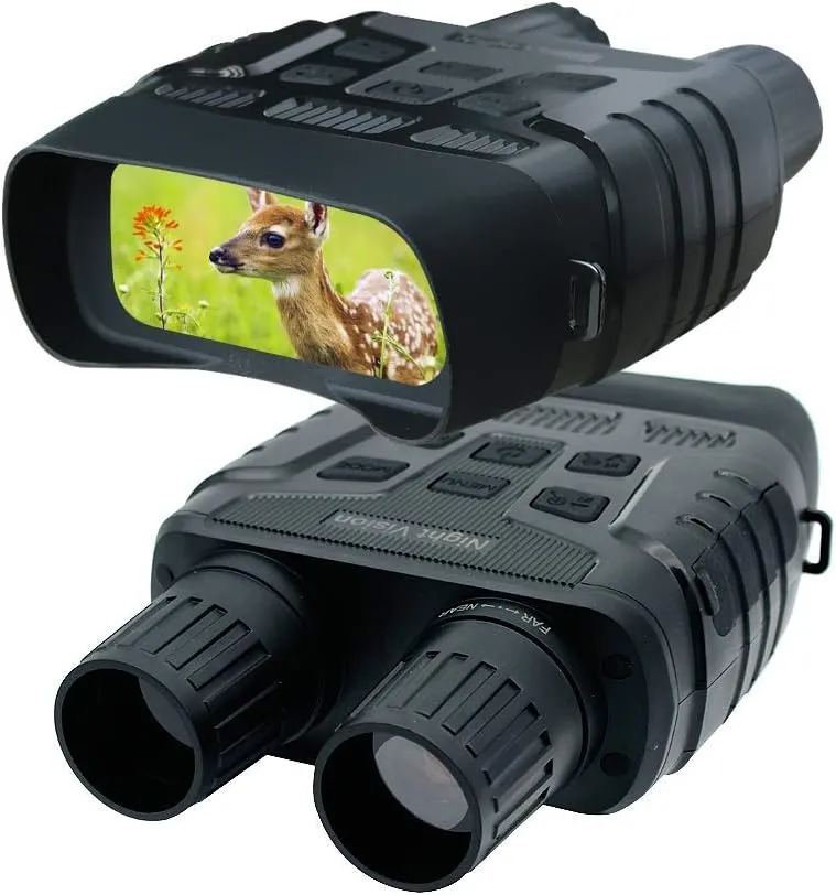 Digital Infrared Night Vision Binoculars Scope for 100% Darkness with 2.31" TFT LCD and 300m View Range Record HD Image & 720p Video for Hunting and Wildlife Monitoring