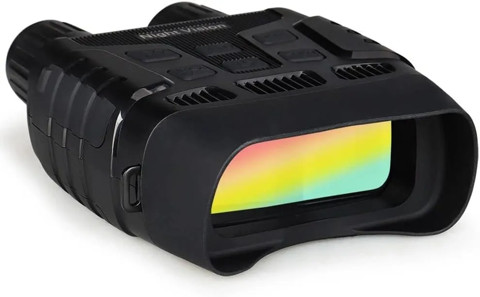 Digital Night Vision Binoculars, 100% in Darkness, HD Photo & 980P Video, 2.3 Inch IPS Screen, for Complete Military Security Hunting