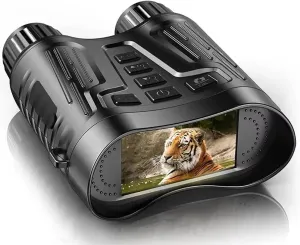 Digital Night Vision Goggles with 32G Memory Card, 4K 36MP Night Vision Binoculars for Adults, 3.2" HD Screen, 7 IR Levels & 8X Digital Zoom for Camping, 2600mAh Rechargeable Battery, IP54 Waterproof