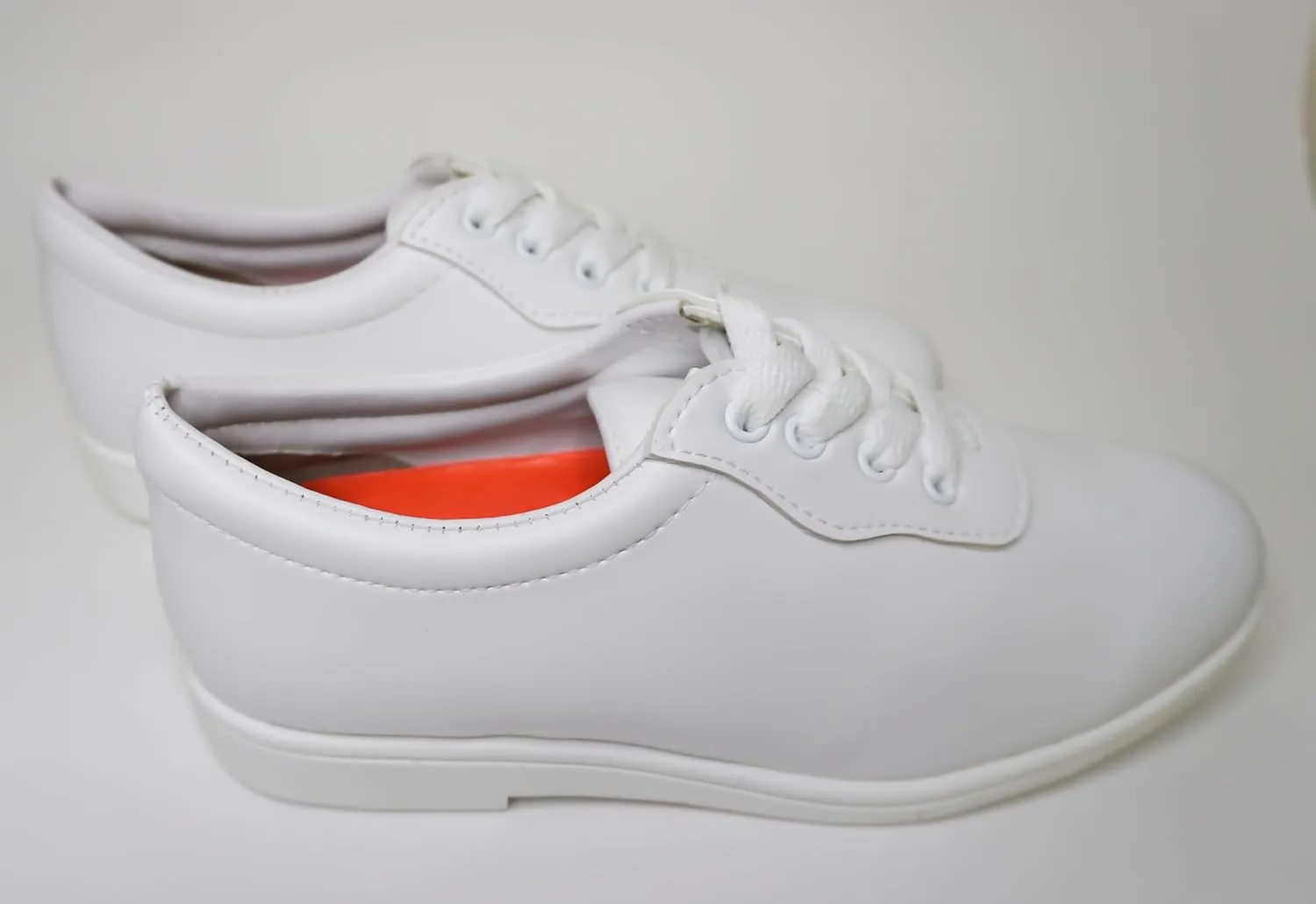 DINKLES Women's Glide Marching Band Shoes, Comfortable, White