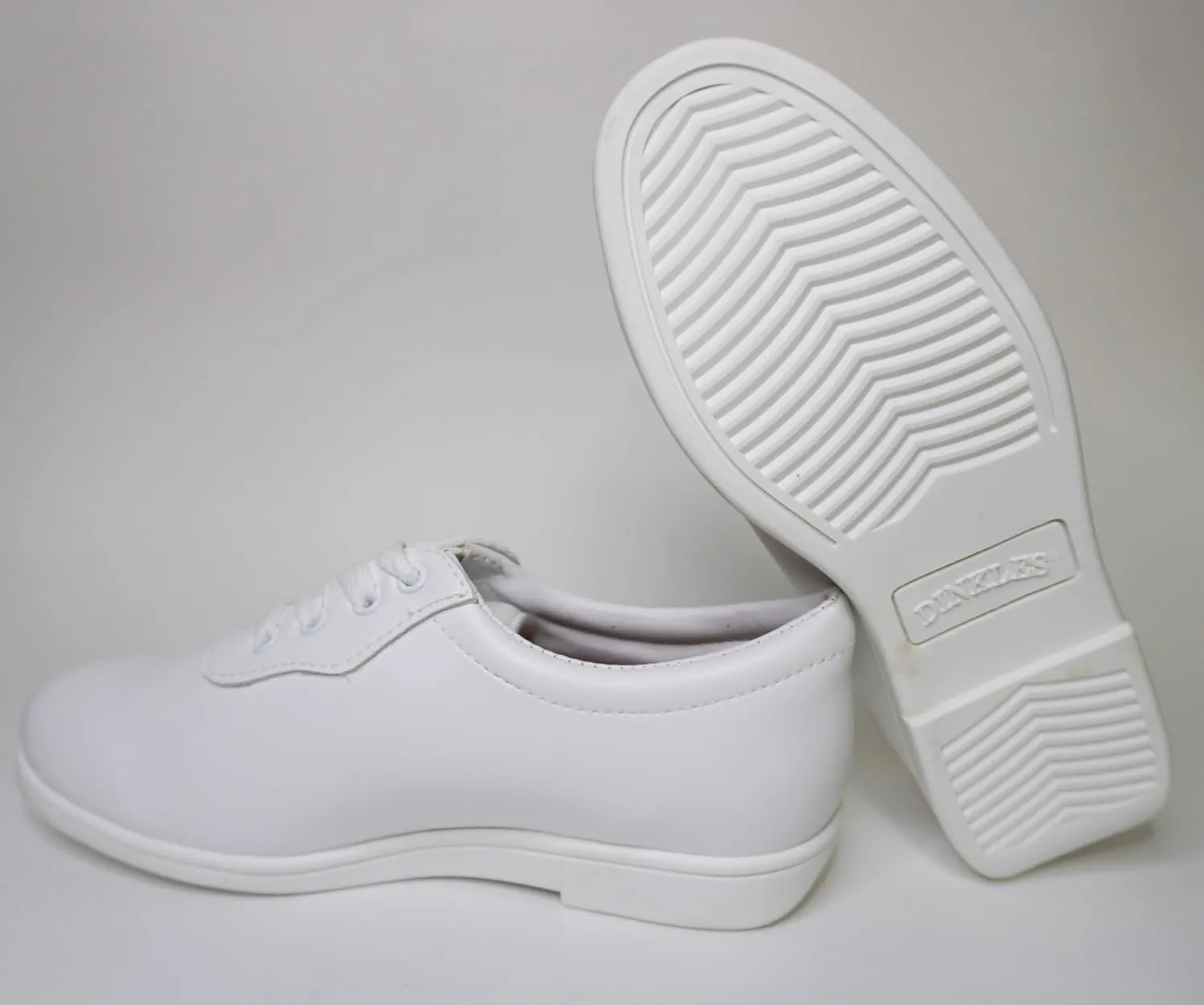 DINKLES Women's Glide Marching Band Shoes, Comfortable, White