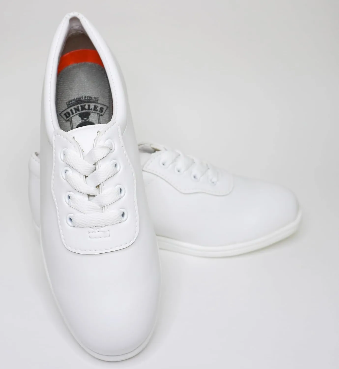 DINKLES Women's Glide Marching Band Shoes, Comfortable, White