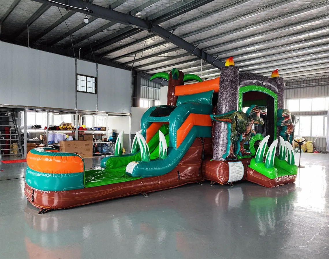 Dino Dive Econo Bounce House with Slide (Wet/Dry)