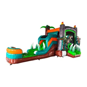 Dino Dive Econo Bounce House with Slide (Wet/Dry)