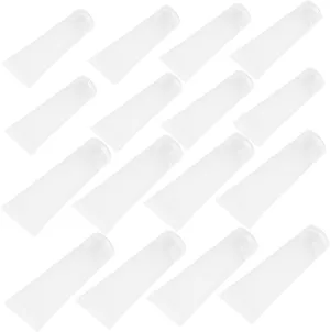 DOITOOL Skin Care Sample Tube 16PCS Lotion Squeezer Tube Compact Squeeze Cream Bottle for Travel, White, 11.2X3X3CM