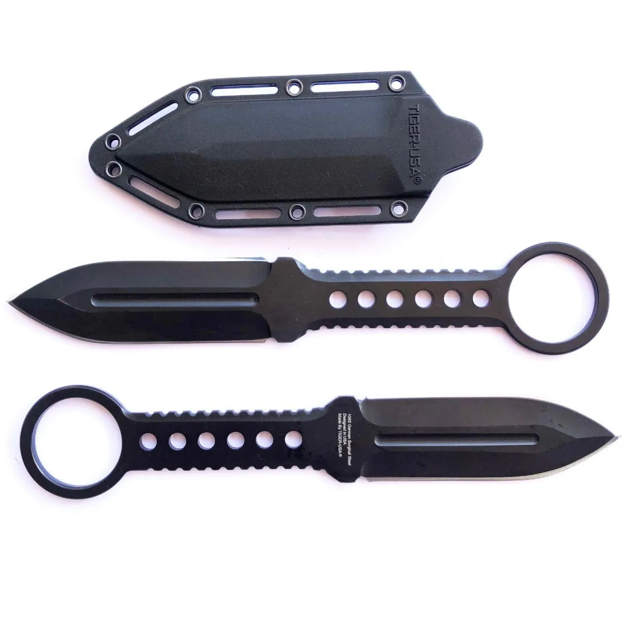 Double Edge Boot Knife Full Tang with Clip