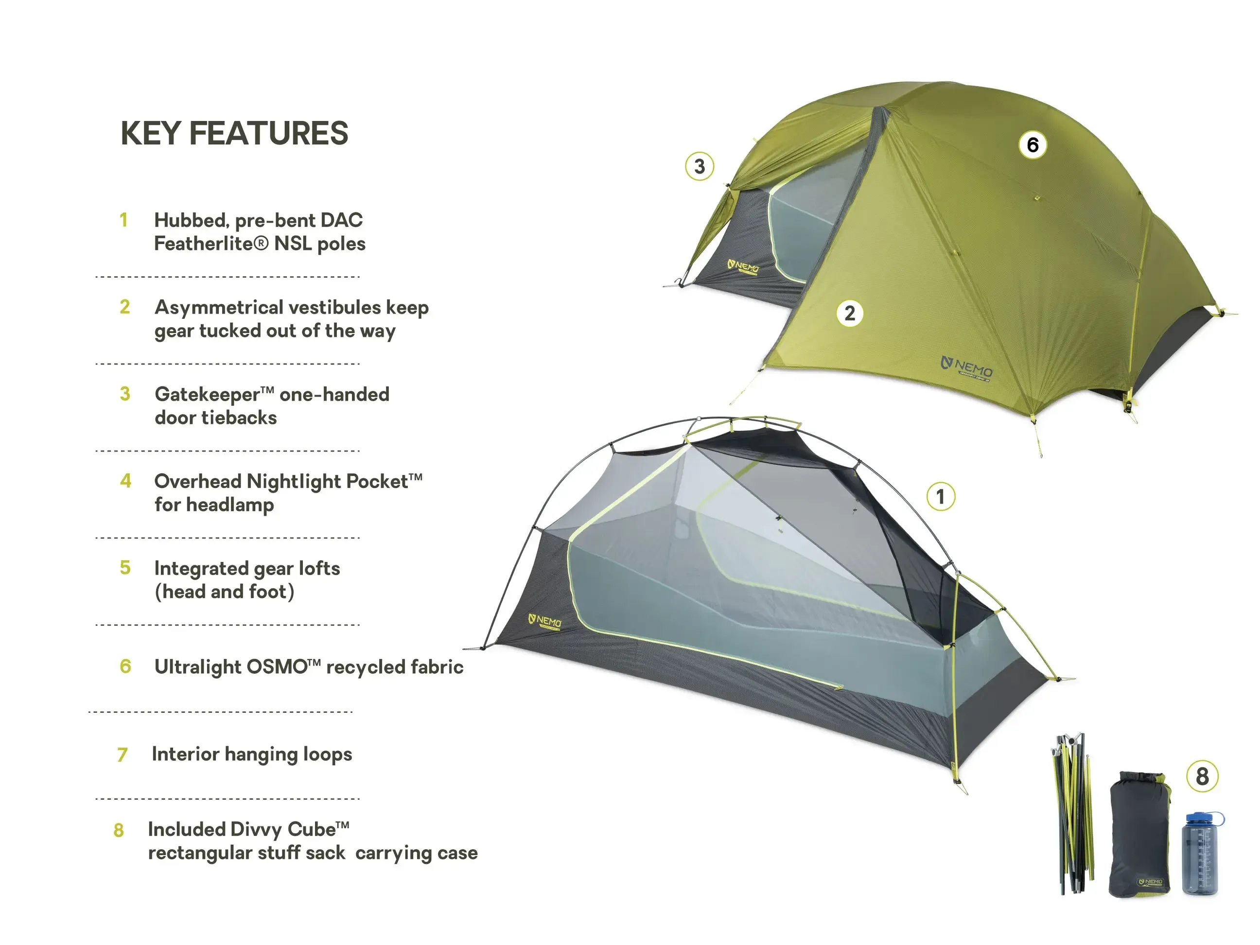 Dragonfly™ Bikepack OSMO™ Backpacking  2 person Tent