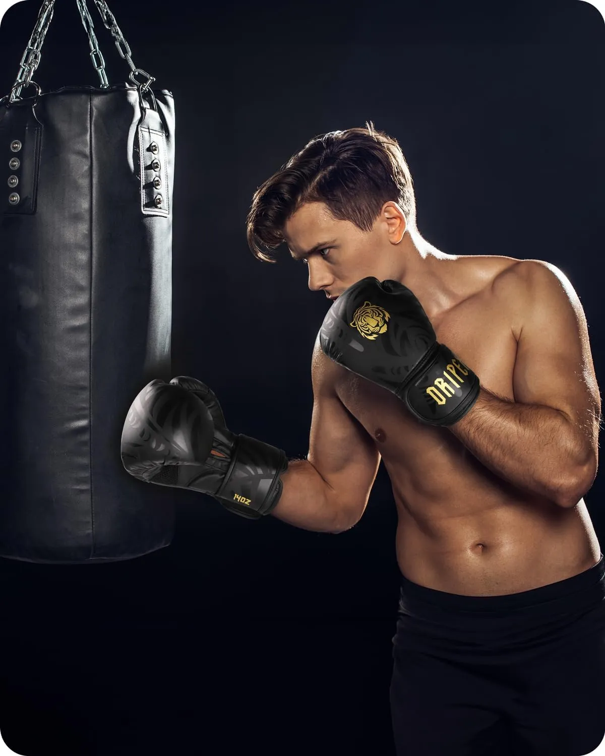 Dripex Boxing Gloves for Men Women Youth, Boxing Training Gloves | for Heavy Bag Workout, Muay Thai, Kickboxing, Sparring Punching（8 10 12 14 16oz）