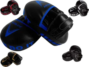 Durable Punching Mitts with Foam Padding - Comfortable and Easy to Clean Boxing Pads Mitts - Curved Design for Size and Fit - Ideal Boxing Mitts