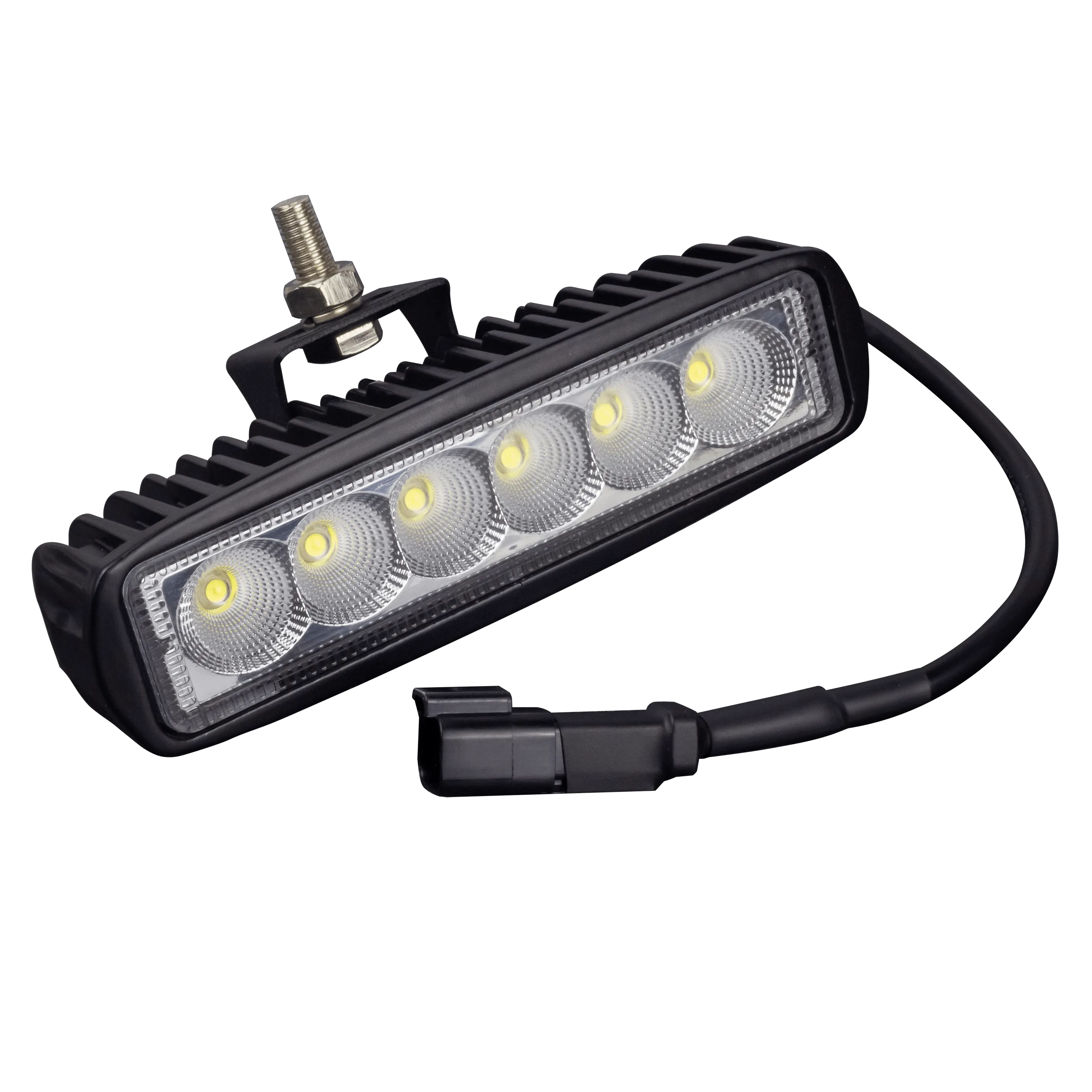 Eagle Lights Elite Series 6" LED Light Bar with Plug and Play Harness for Harley Davidson Softail and Dyna Models - 2500Lm, Flood Pattern - Harness Included