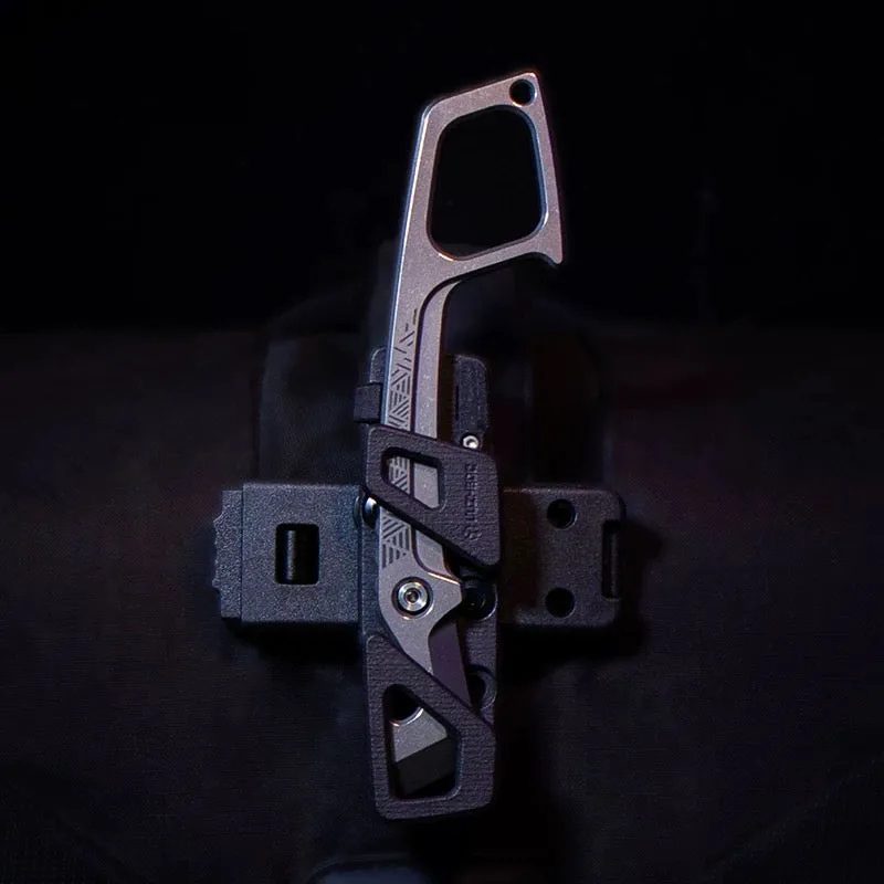EDC Titanium Pry Bar Multi-Tool Bottle Opener, Fidget and Emergency Gear for Everyday Carry