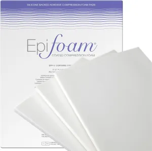 EpiFoam Silicone Coated Pads – Premium Durable Silicone Foam Dressing for Post-Surgical & Liposuction Recovery - Helps Balance Compression & Enhances Comfort - Includes 3 Sheets, 7.75 x 11.5 Inches
