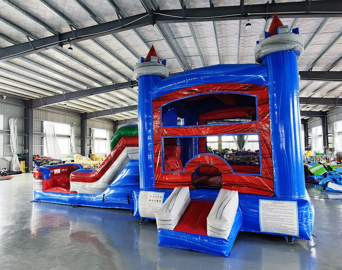 Euro Baja Econo Bounce House with Slide (Wet/Dry)
