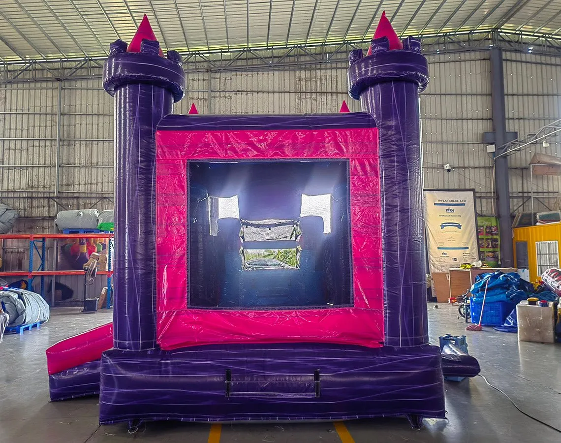 Euro Purple Palace Econo Bounce House with Slide (Wet/Dry)