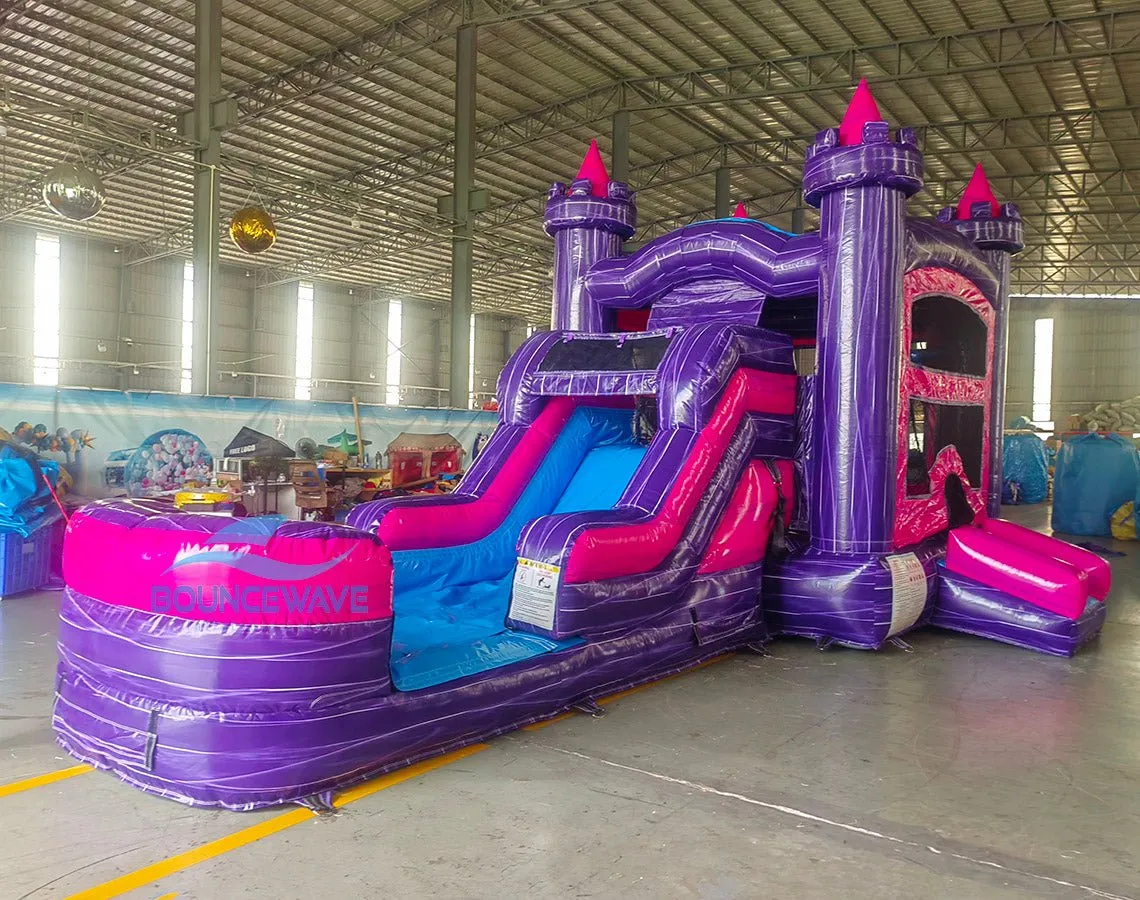 Euro Purple Palace Econo Bounce House with Slide (Wet/Dry)