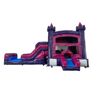 Euro Purple Palace Econo Bounce House with Slide (Wet/Dry)