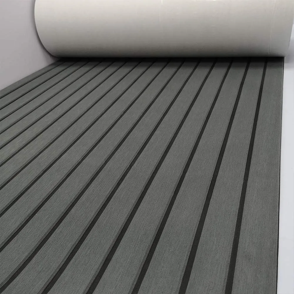 EVA Foam Boat Flooring 94.5"× 35.4" Self-Adhesive Non-Slip Boat Deck Mat Traction Pad for Boats Yacht Swim Platform RV Floor Kayak Surfboard Golf Cart