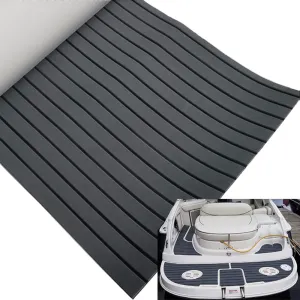 EVA Foam Boat Flooring 94.5"× 35.4" Self-Adhesive Non-Slip Boat Deck Mat Traction Pad for Boats Yacht Swim Platform RV Floor Kayak Surfboard Golf Cart