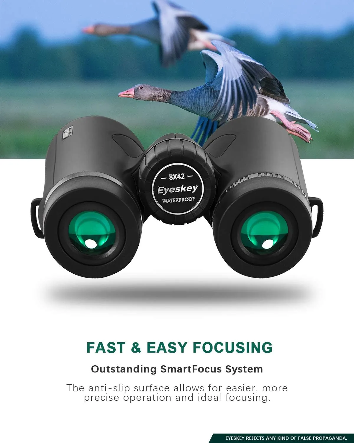 Eyeskey Dreamer Bird Watching Binoculars for Adults Compact | Waterproof Fog Proof Binoculars for Outdoor Games Hunting | Clear Low-Light Vision | Wide Field of View | Professional Sports Optics