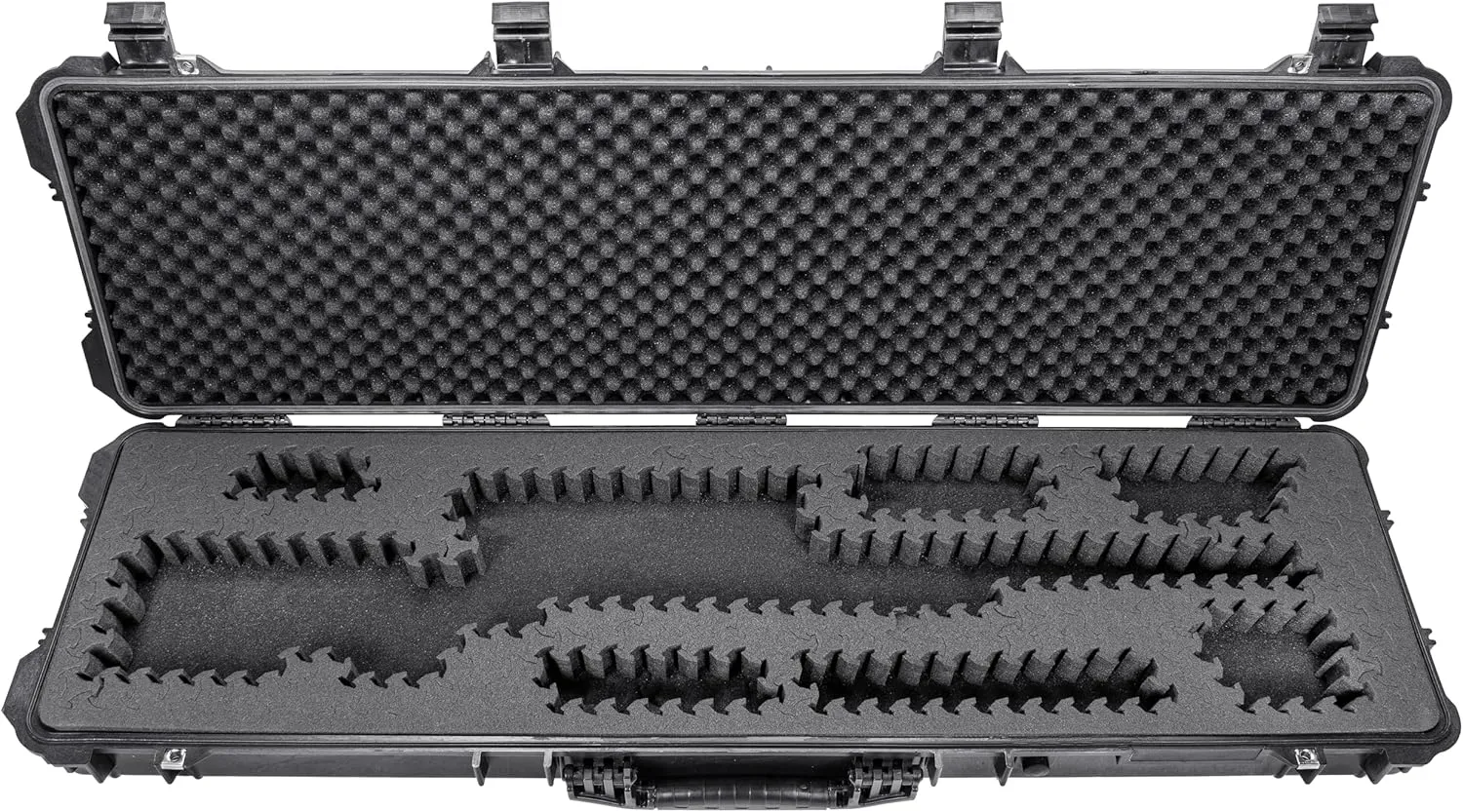 Eylar 53” Hard Rifle Case Equipped With Ragar Reconfigurable & Reusable XP Crosslinked Foam Insert, Waterproof, Shockproof Meets TSA Requirements