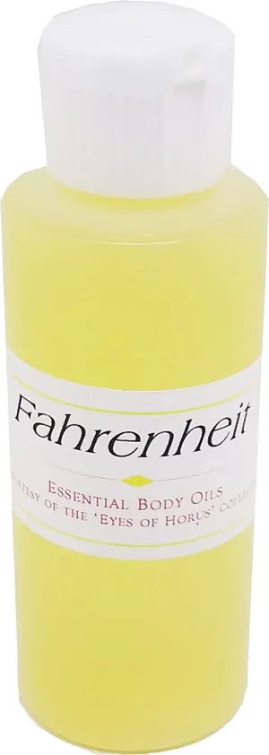 Fahrenheit - Type CD For Men Scented Body Oil Fragrance [Flip Cap - Gold - 2 oz.] - ID#22819