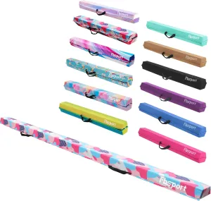 FBSPORT 8ft Balance Beam: Folding Floor Gymnastics Equipment for Kids Adults,Non Slip Rubber Base, Gymnastics Beam for Training, Practice, Physical Therapy and Professional Home Training