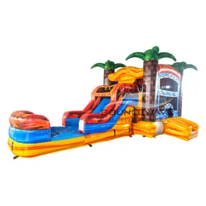 Fiesta Fire Econo Bounce House with Slide (Wet/Dry)