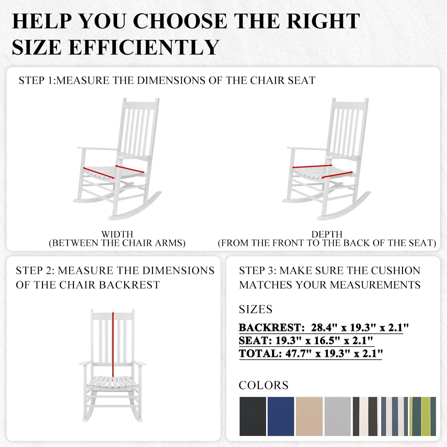 FILUXE Indoor/Outdoor One Piece High Back Chair Seat/Back Patio Cushion with Ties, 45.5" x 20",Fade-Resistant & Seasonal All Weather Replacement, Blue&Green Stripe
