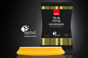 Fine Yellow DA foam pad, contour edge design, 100mm(4in)
